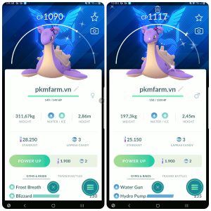 Shiny Lapras Blanche Background Team Mystic